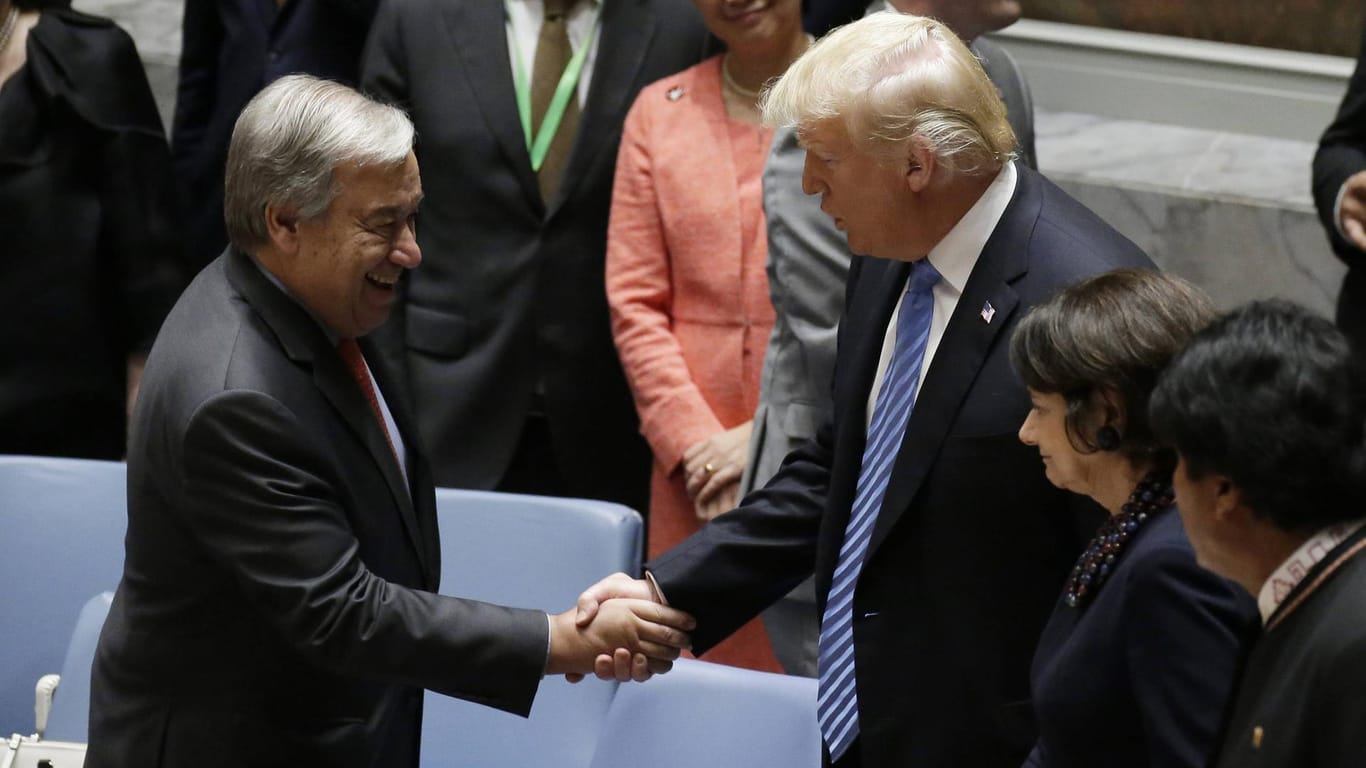Antonio Guterres und Donald Trump: Die beiden einflussreichen Politiker verstehen sich gut. Die Beziehungen können womöglich in seiner zweiten Amtszeit intensiviert werden.
