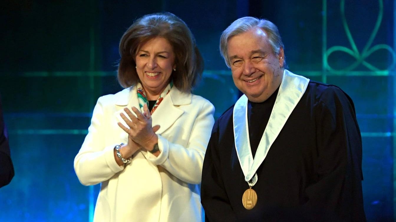 Catarina de Almeida Vaz Pinto und Antonio Guterres: Das Ehepaar ist seit 2001 verheiratet. Seine Frau ist in der Stadtverwaltung Lissabons tätig.