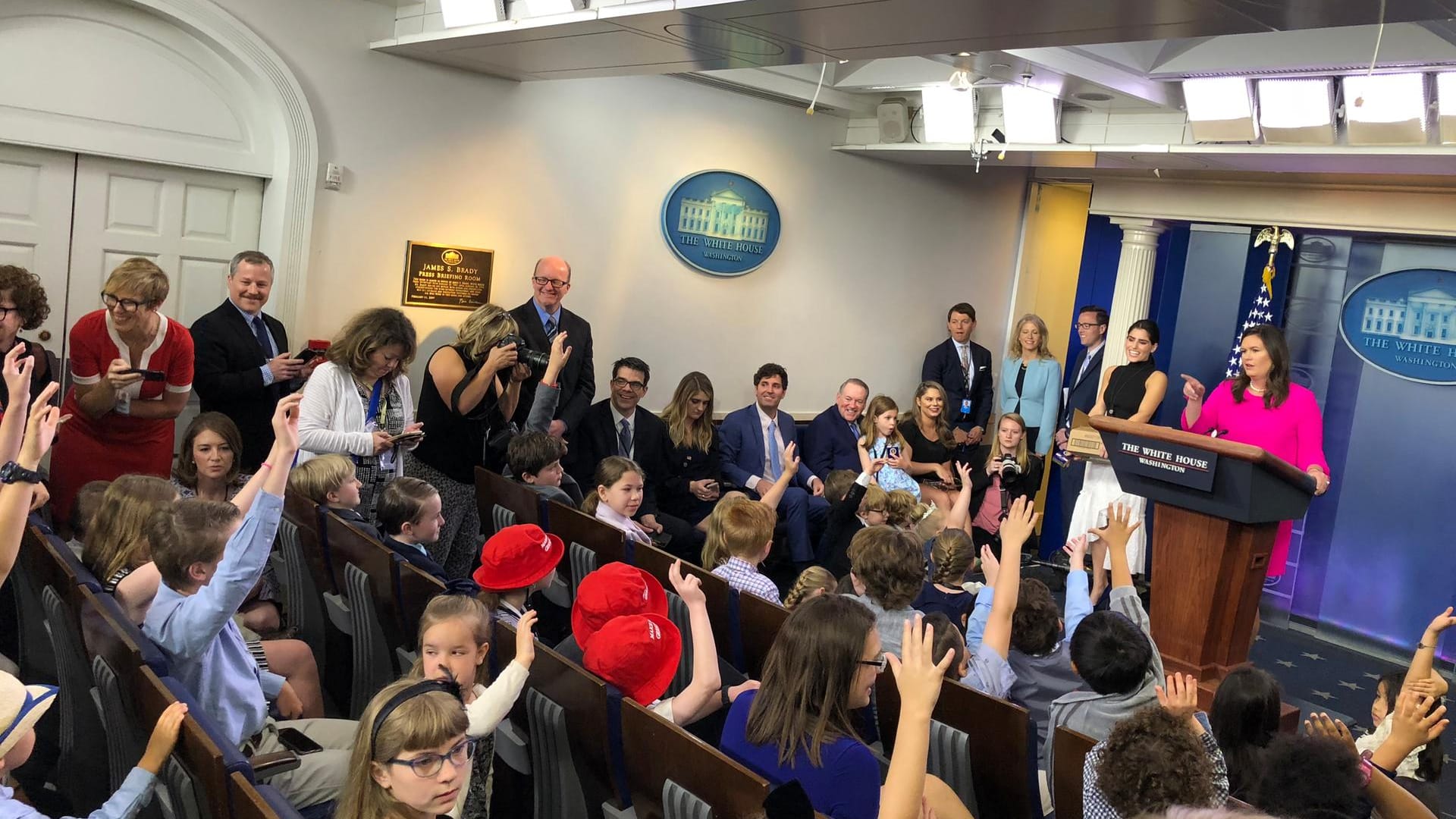 Kinder-Pressekonferenz im Weißen Haus