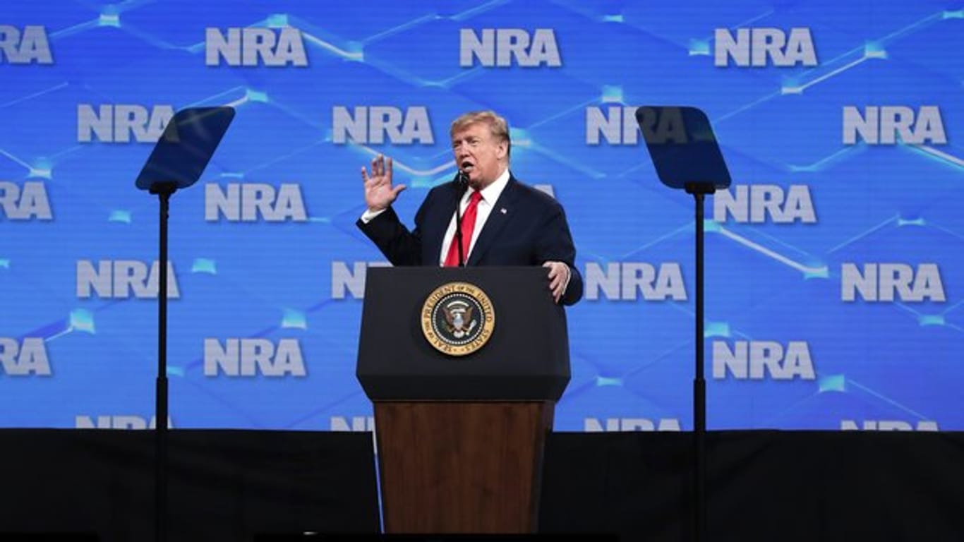 Trump bei der Jahrestagung der National Rifle Association.