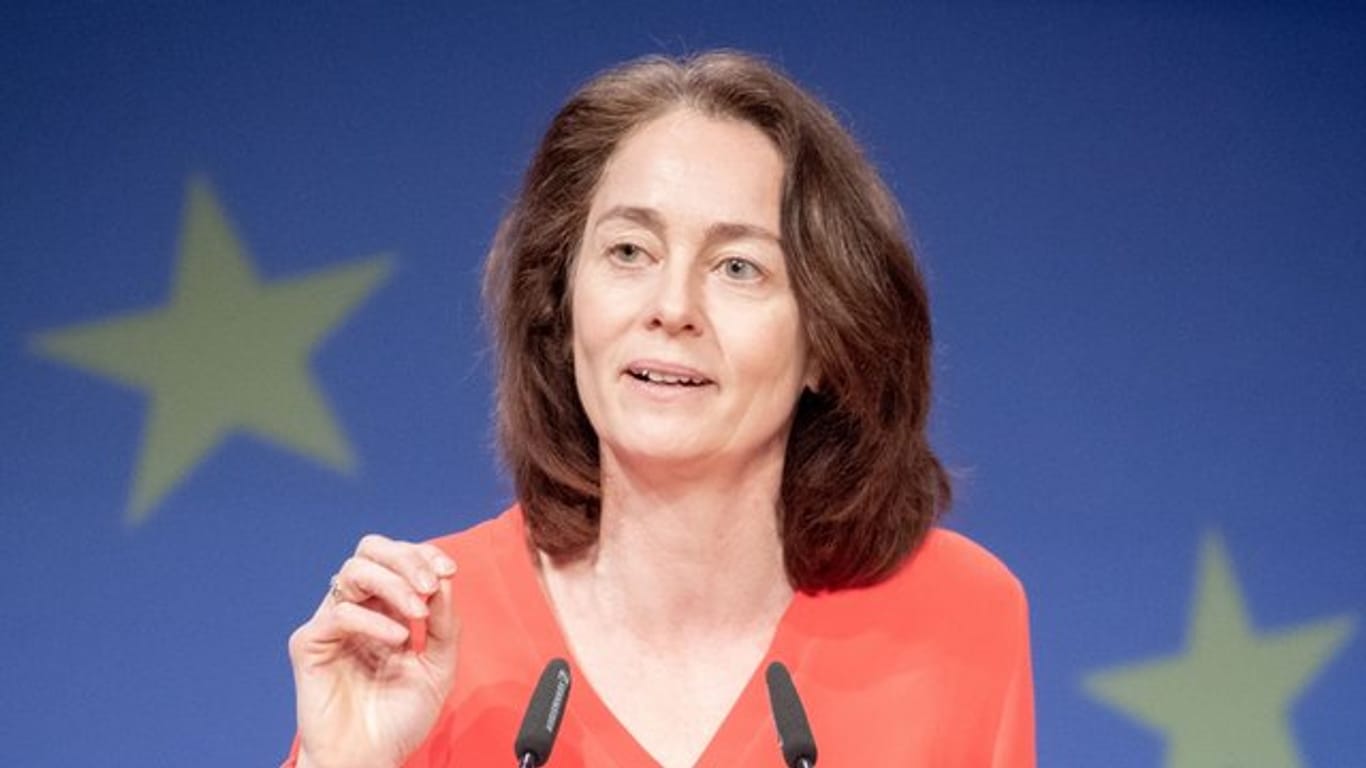 Katarina Barley (SPD), Bundesministerin der Justiz und für Verbraucherschutz und SPD-Spitzenkandidatin für die Europawahl.