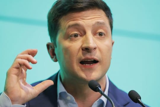Politneuling Wolodymyr Selenskyj ist zu Verhandlungen mit Russland bereit.