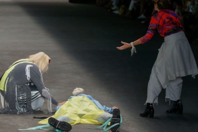 Tales Soares: Er brauch auf dem Laufsteg der Fashion Week in São Paulo zusammen.