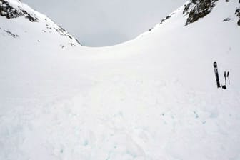 Das Gebiet der Grünhornlücke, wo vier Skifahrer bei einer Lawine verschüttet wurden.