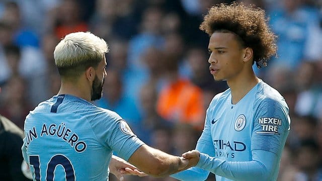 Sergio Agüero (l) erzielte für Manchester City das Tor des Tages. Sergio Agüero (l) erzielte für Manchester City das Tor des Tages.