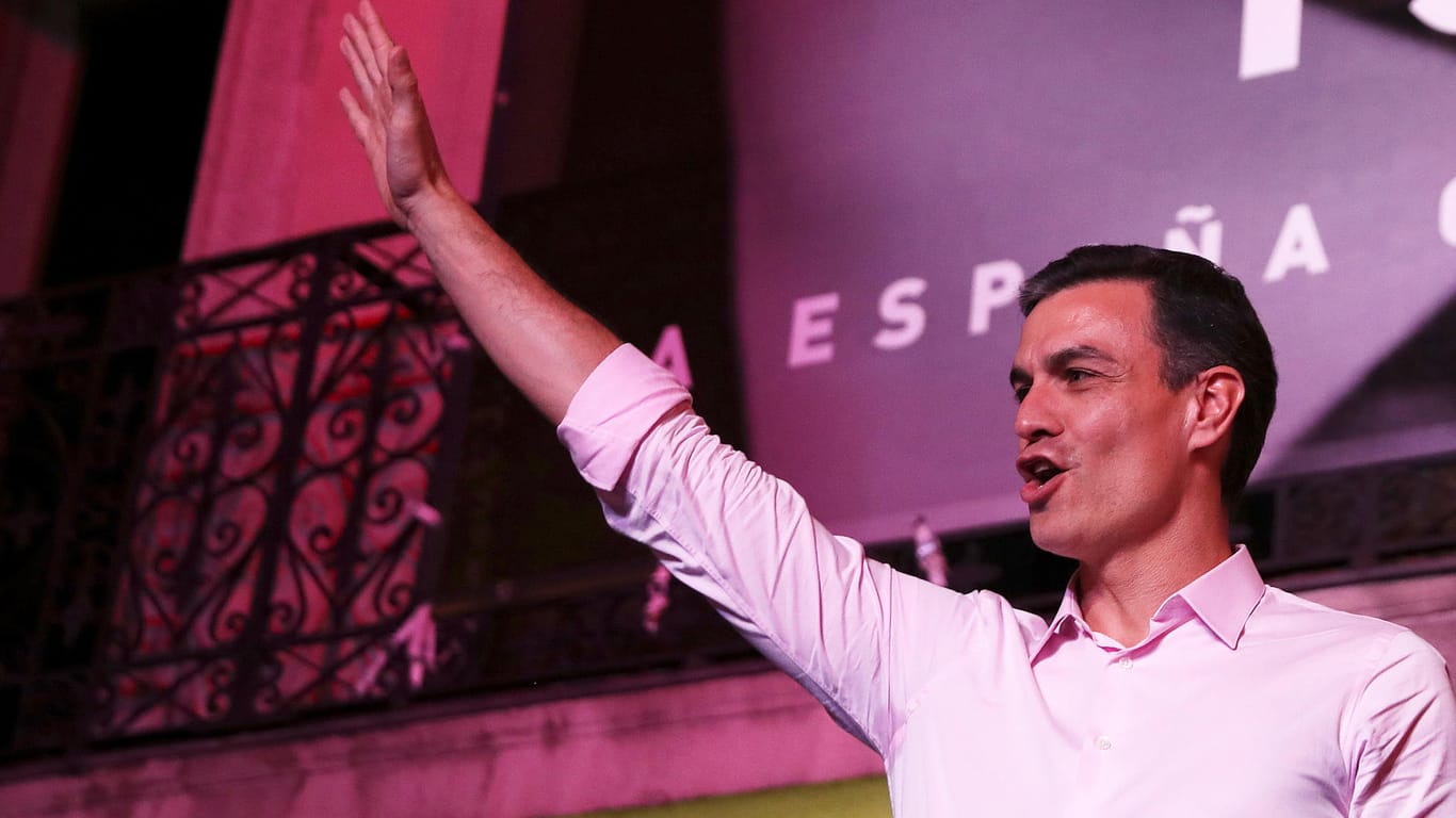 Pedro Sanchez: Der spanische Ministerpräsident muss jetzt mit Nationalisten verhandeln.