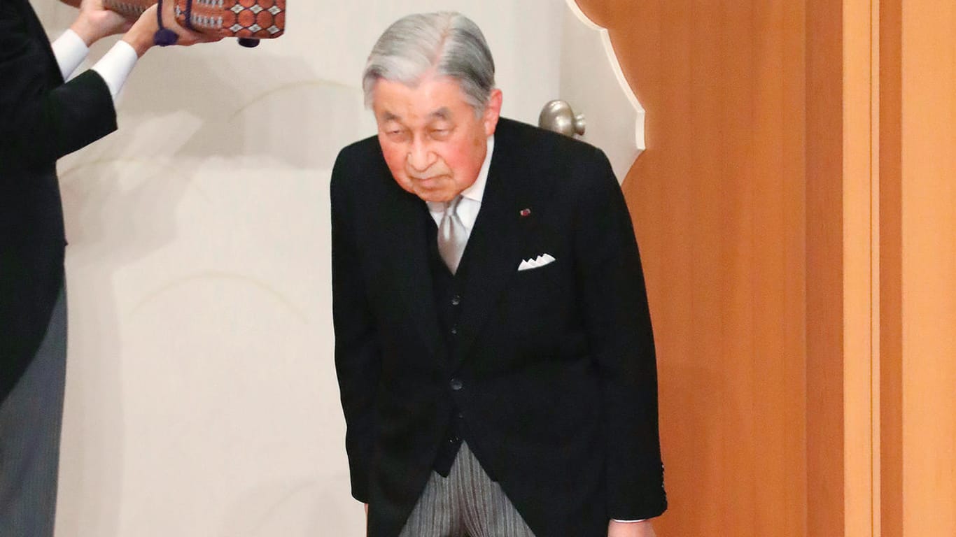 Japans Kaiser Akihito: Er sprach ein letztes Mal zur Nation.