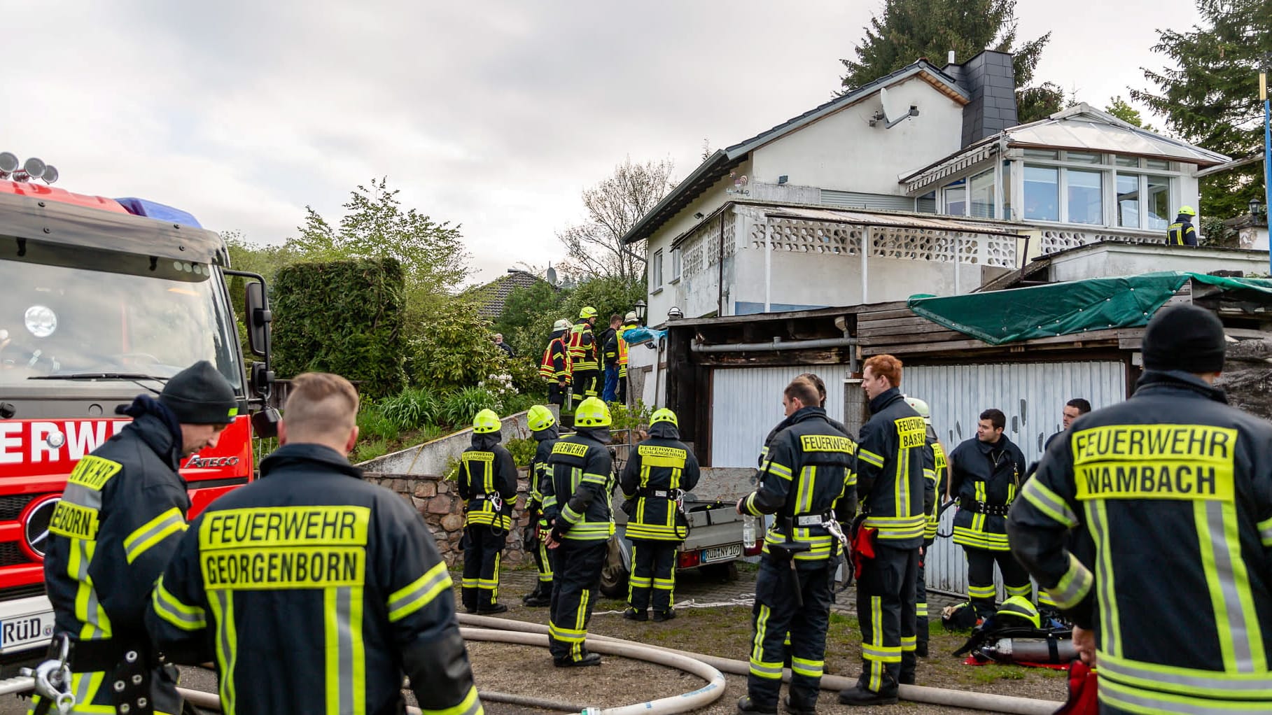 Nach dem Brand des Hauses: Warum das Feuer ausbracht, ist in Klärung.