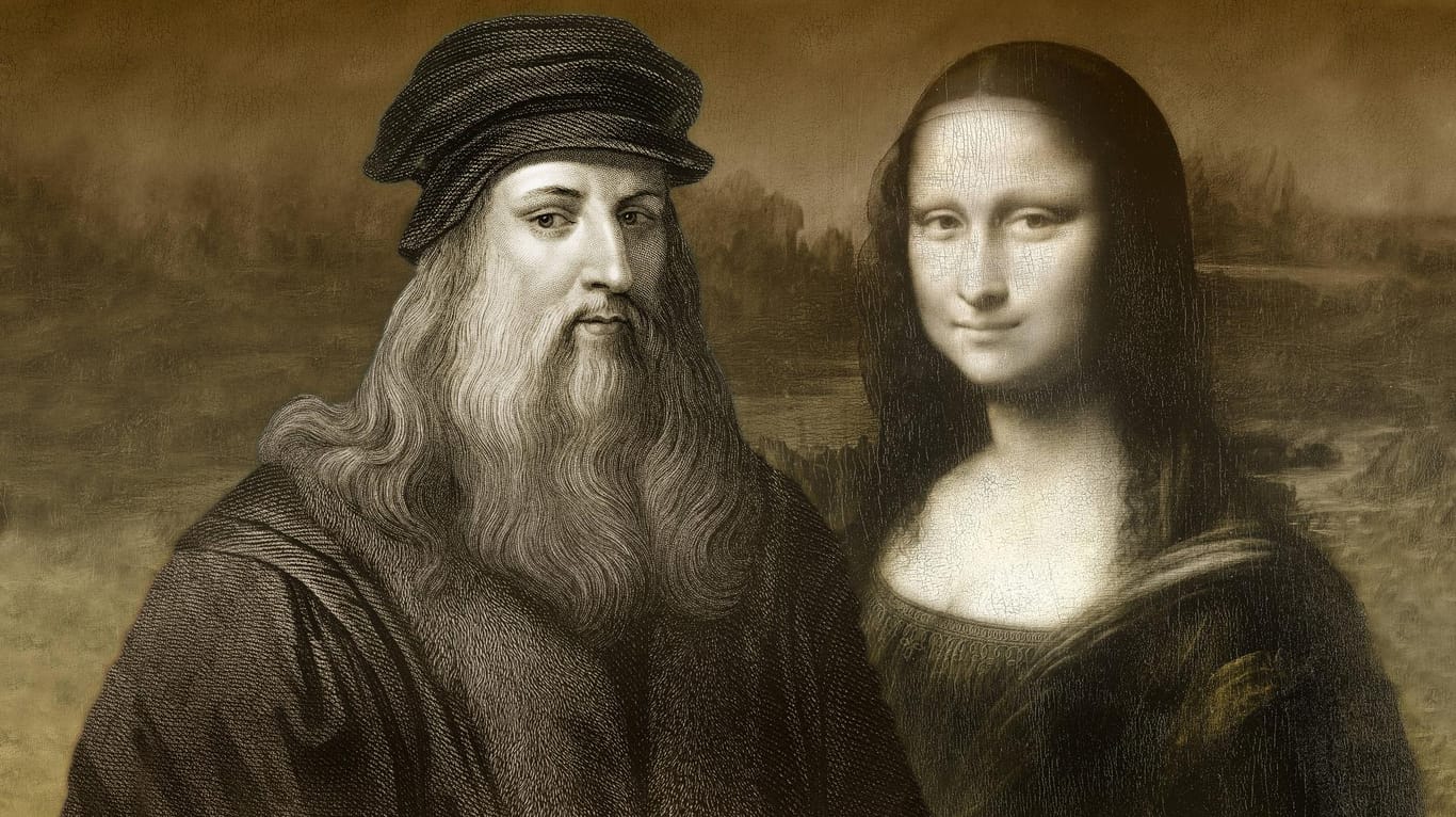 Leonardo da Vinci und sein Meisterwerk: Der Künstler war ein Universalgenie und hatte viele Talente. Er war nicht nur als Maler, sondern auch als Bildhauer, Ingenieur, Baumeister, Naturforscher und Zeichner tätig.