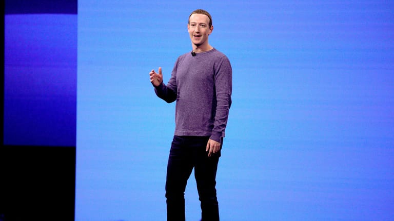 Mark Zuckerberg bei der Facebook Developer Konferenz in San Jose: Der Gründer des Online-Konzerns verspricht mehr Privatsphäre bei Facebook Messenger.