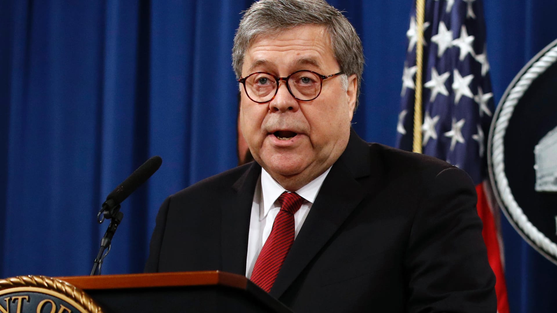 William Barr: Der US-Justizminister muss Kritik für seinen Umgang mit den Russland-Ergebnissen einstecken.