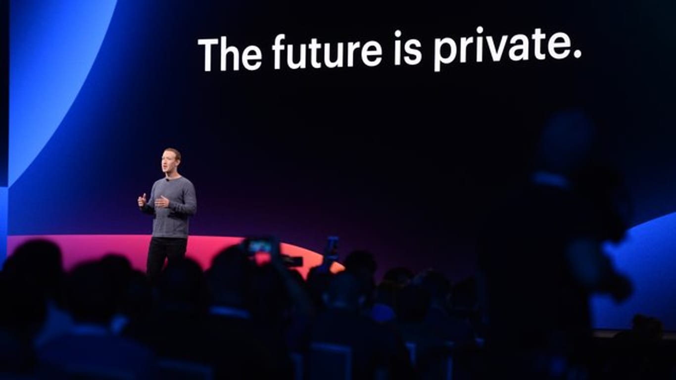 Facebook-Chef Mark Zuckerberg auf der Entwicklerkonferenz F8 im McEnery Convention Center in San Jose.