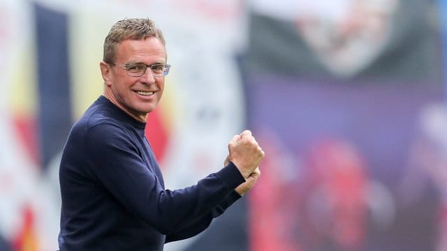 Ralf Rangnick liegt mit RB Leipzig auf dem dritten Tabellenplatz.
