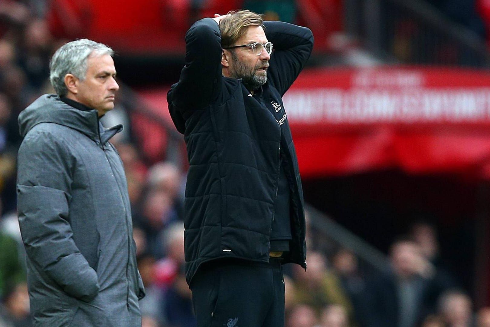 An der Seitenlinie: In der Vergangenheit trafen José Mourinho (l.) und Jürgen Klopp häufiger aufeinander – bis der Portugiese schließlich gefeuert wurde.
