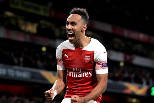 Der frühere Dortmunder Pierre-Emerick Aubameyang traf zum 3:1 für den FC Arsenal.