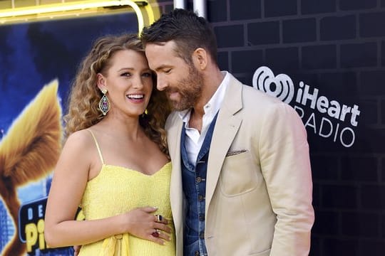 Ryan Reynolds und seine schwangere Frau Blake Lively bei der Premiere von "Pokemon: Detective Pikachu".