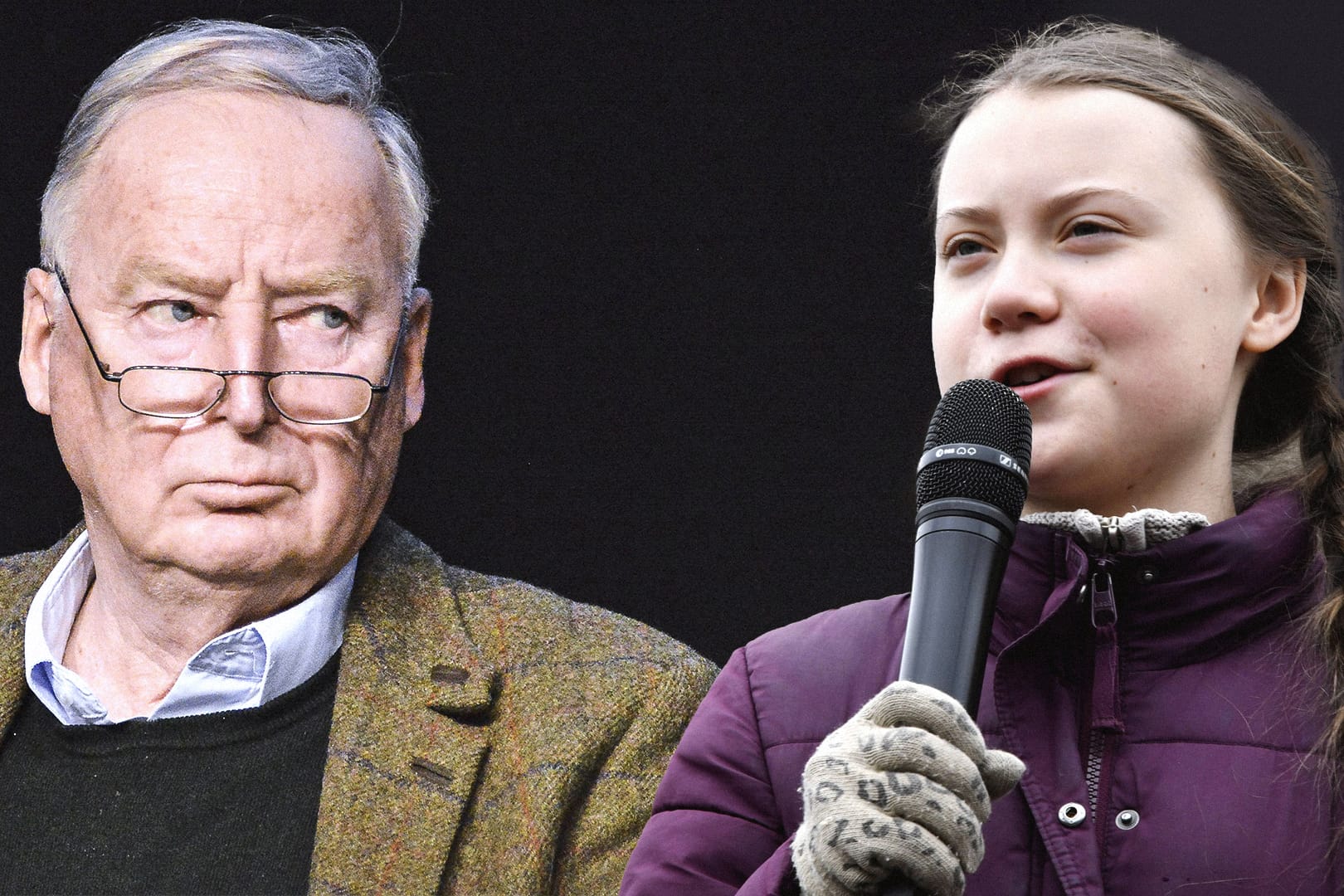 AfD-Chef Alexander Gauland, Klimaaktivistin Greta Thunberg: Nach der Wahl Ende Mai dürfte das EU-Parlament zu einem Viertel aus Rechten bestehen.