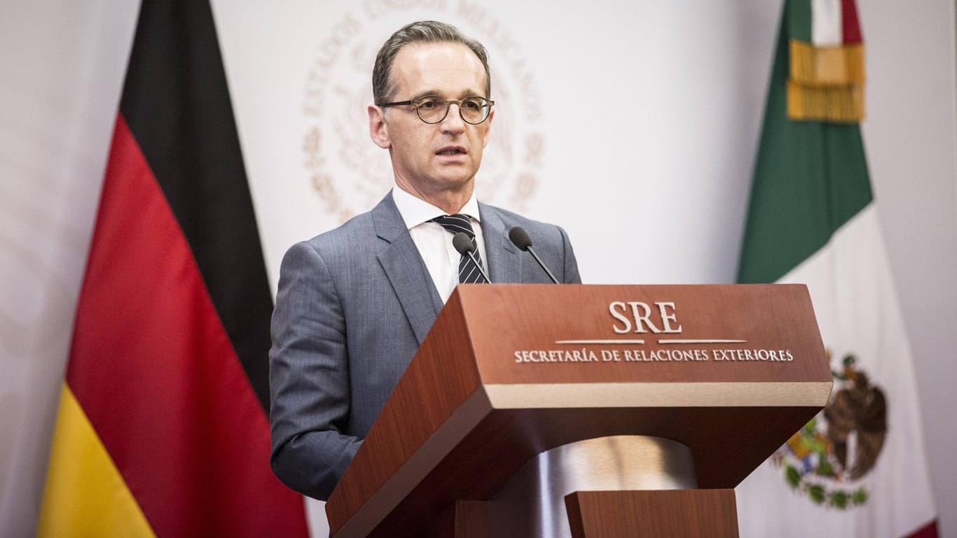 Bundesaussenminister Heiko Maas, SPD, aufgenommen bei einer Pressekonferenz in Mexiko-Stadt: "Die Pressefreiheit zu schützen ist eine unserer wichtigsten Aufgaben."