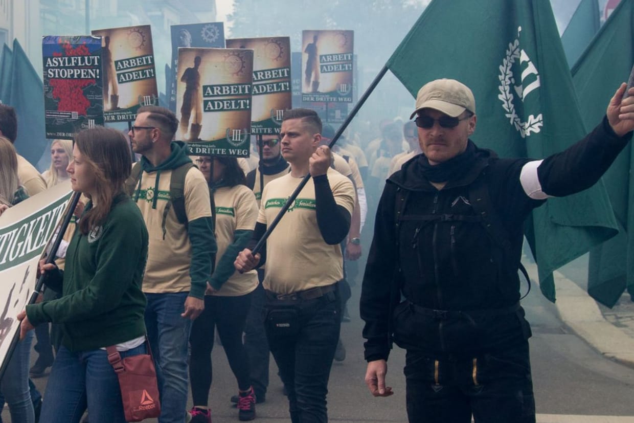 Der Neonazi-Aufmarsch im sächsischen Plauen: Seit Jahren organisieren die Rechtsextremisten diese Demos.