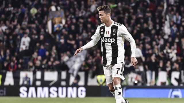 Cristiano Ronaldo spielte mit Juve im Derby nur Unentschieden.