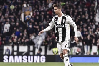 Cristiano Ronaldo spielte mit Juve im Derby nur Unentschieden.