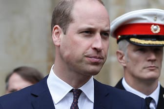 Prinz William: Der Herzog von Cambridge nahm am Freitag an einem Gottesdienst zu Feierlichkeiten der Navy teil.