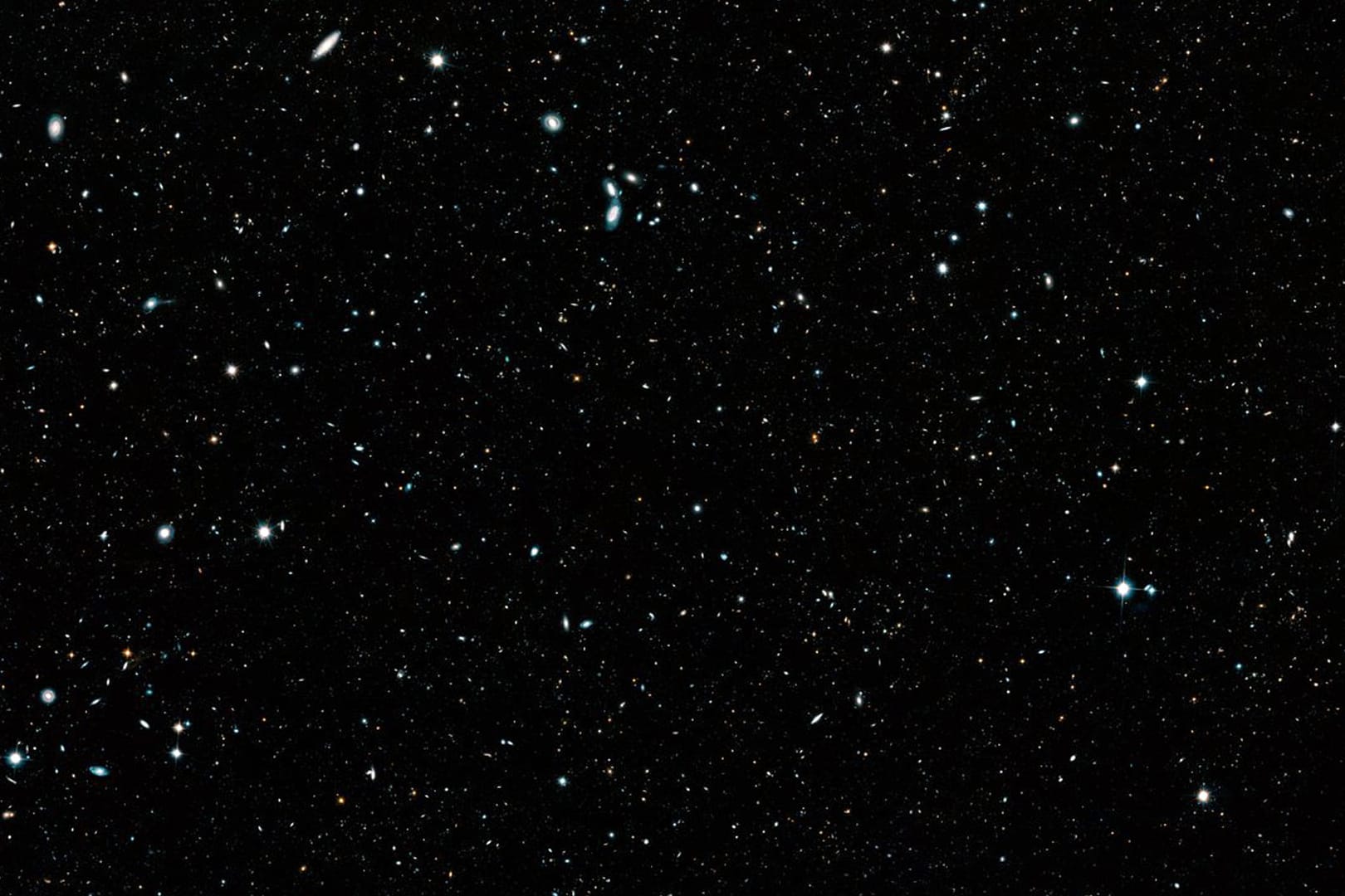 Das "Hubble Legacy Field" zeigt 265.000 Galaxien: Das Panoramabild ist eine Kombination aus rund 7.500 Einzelaufnahmen des "Hubble"-Weltraumteleskops.