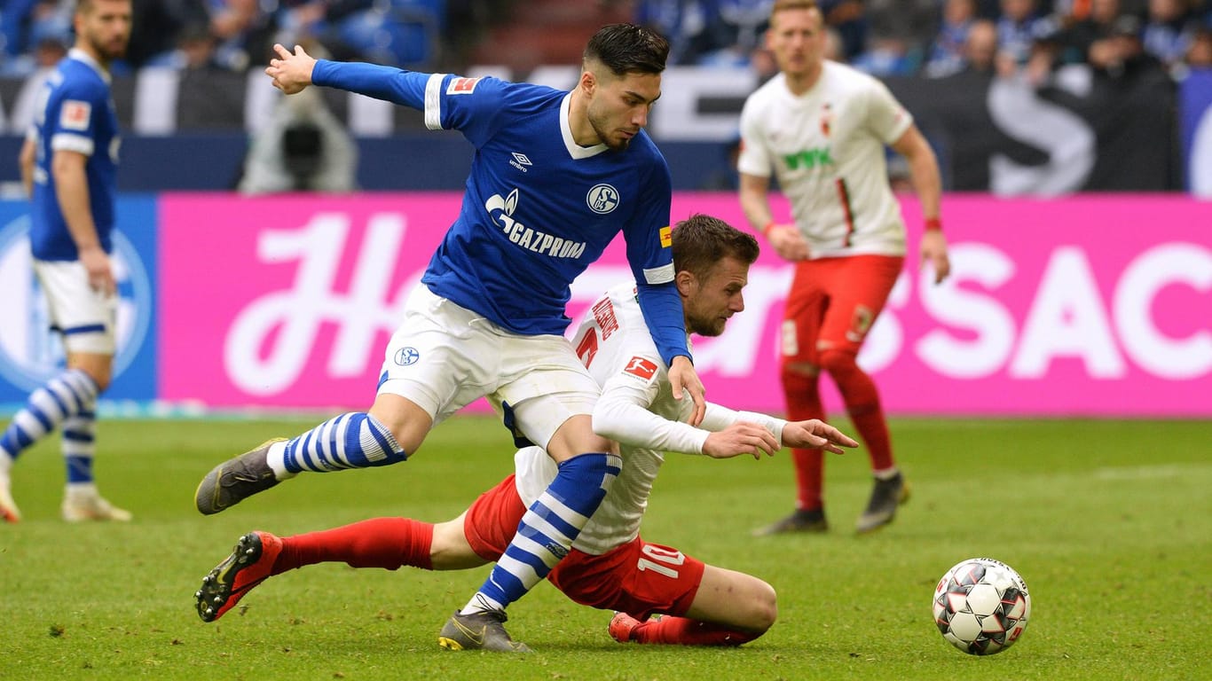 Der Aufwand blieb ohne Erfolg: Suat Serdar und der FC Schalke spielten 0:0 gegen Augsburg.