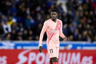 Ousmane Dembélé vom FC Barcelona hat sich eine Oberschenkelverletzung zugezogen.