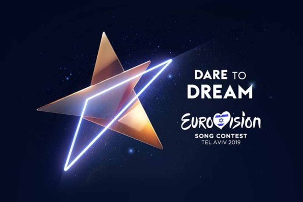 Das offizielle Logo des Eurovision Song Contest (ESC) 2019 in Tel Aviv mit dem Motto "Dare To Dream".