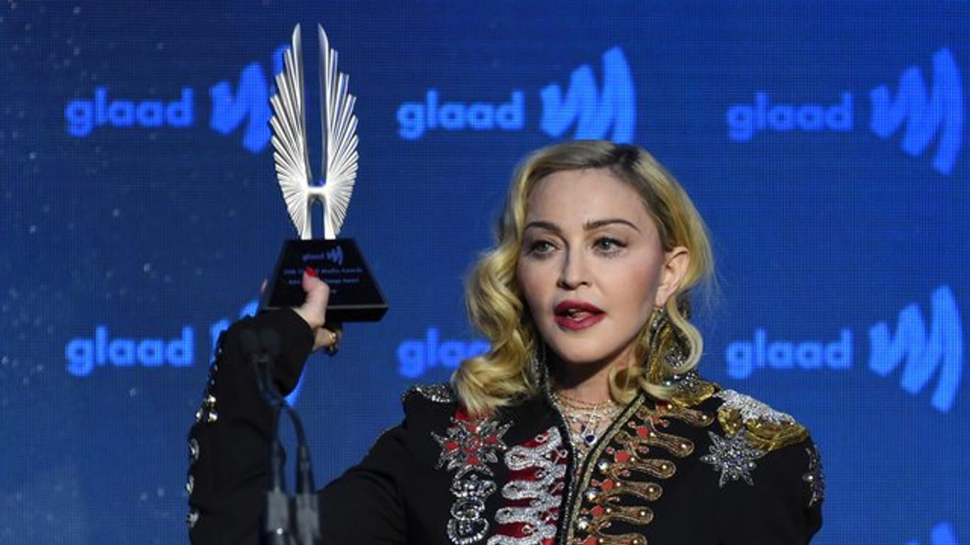 Die Sängerin Madonna nahm in New York den Advocate for Change Award entgegen.