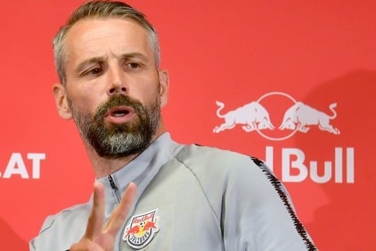 Marco Rose, Trainer von Red Bull Salzburg, hat mit seinem Team die Meisterschaft gewonnen.