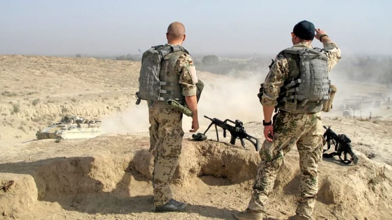 Bundeswehrsoldaten in Char Darah, Afghanistan.