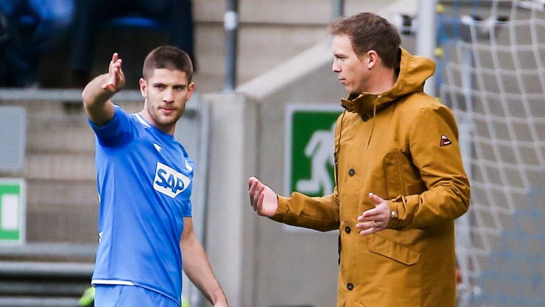 Unzufrieden: Andrej Kramaric (l.) stören die vielen taktischen Änderungen seines Trainers Julian Nagelsmann innerhalb eines Spiels.