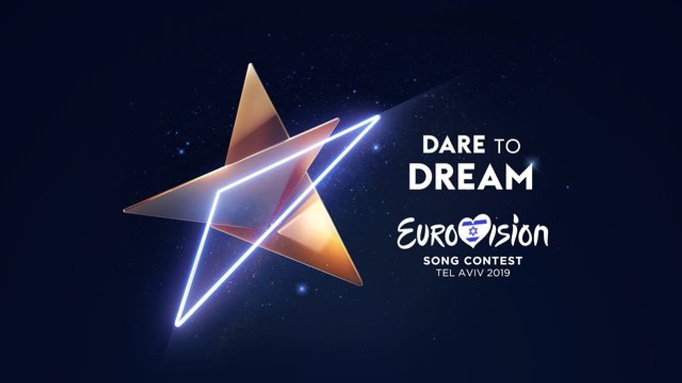 Das offizielle Logo für den Eurovision Song Contest (ESC) 2019 in Tel Aviv mit dem Motto "Dare To Dream".