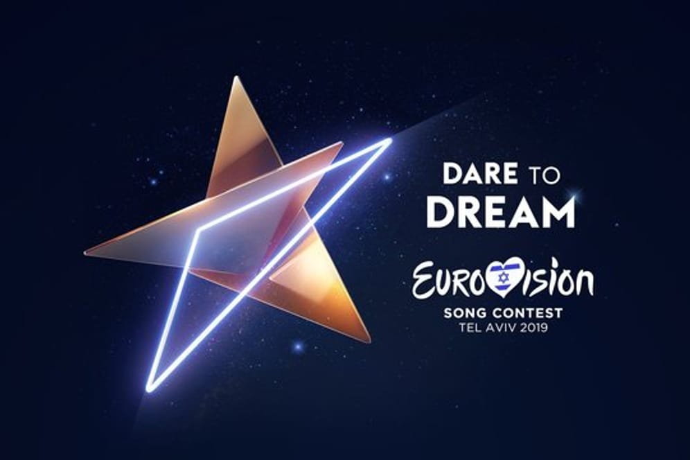 Das offizielle Logo für den Eurovision Song Contest (ESC) 2019 in Tel Aviv mit dem Motto "Dare To Dream".