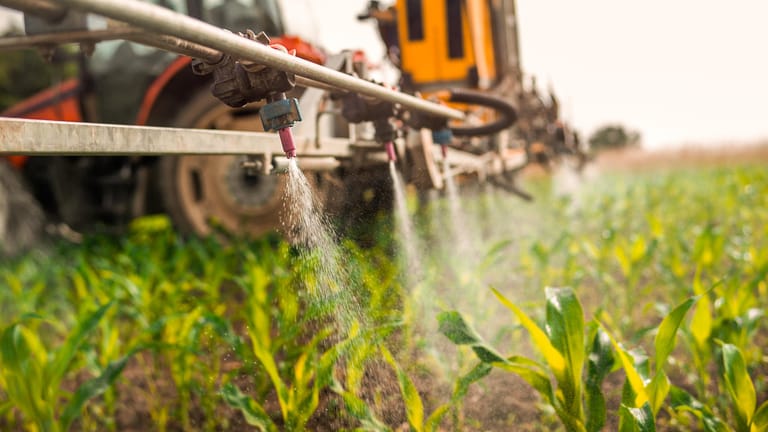 Landwirtschaft: Düngemittel und Pestizide, die seit Jahrzehnten in der Landwirtschaft eingesetzt werden, gelten als eine Ursache für das Artensterben.