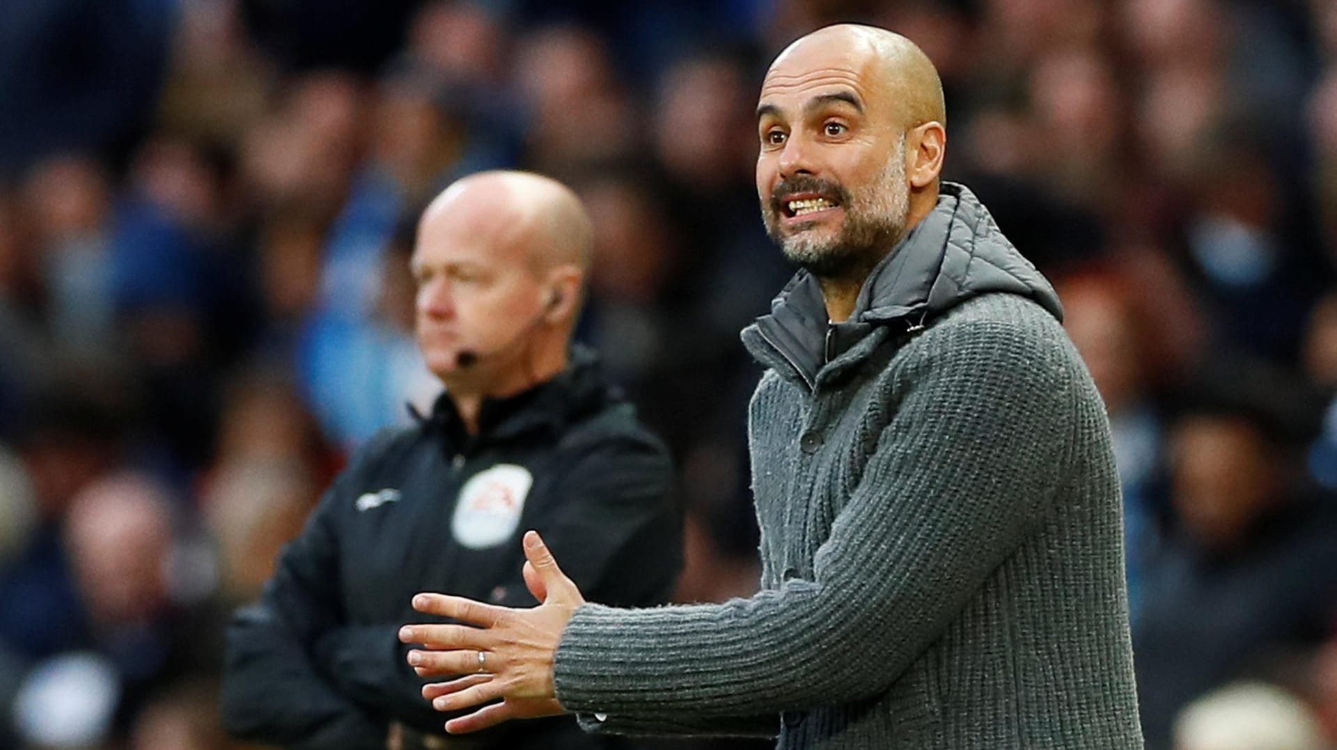 ManCity-Coach Pep Guardiola: Der Spanier litt an der Seitenlinie mit.