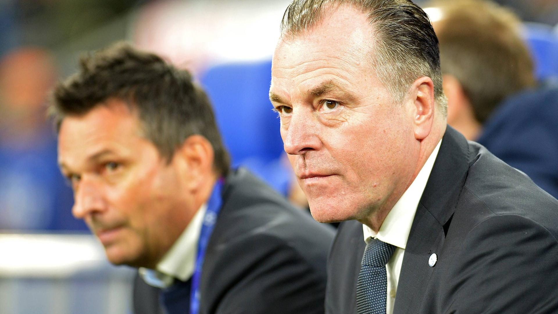 Clemens Tönnies und Christian Heidel: Schalke-Chef Tönnies sagt, Manager Heidel habe Schalke im Stich gelassen.