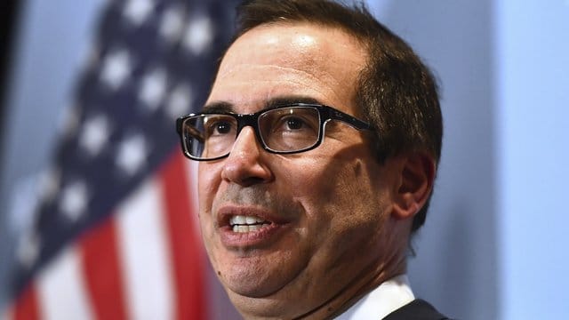Verweigert die Herausgabe der Steuererklärungen von Donald Trump an die Demokraten: US-Finanzminister Steven Mnuchin. Verweigert die Herausgabe der Steuererklärungen von Donald Trump an die Demokraten: US-Finanzminister Steven Mnuchin.