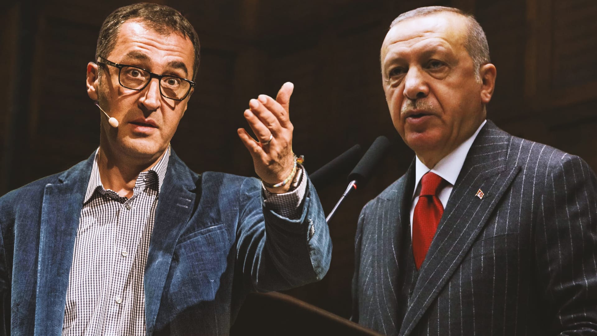 Grünen-Politiker Cem Özdemir und Recep Tayyip Erdogan. (Bildkombination)