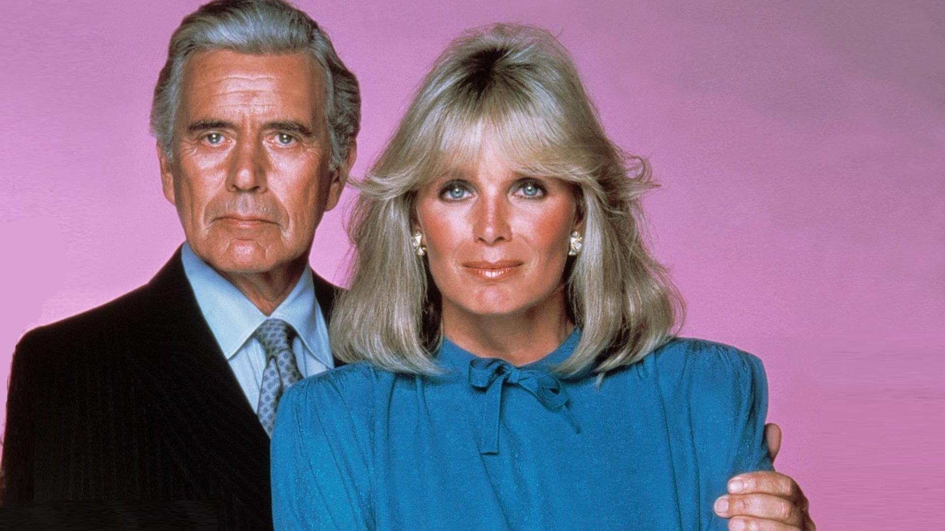 Krystle und Blake Carrington: Linda Evans spielte die neue Frau an der Seite von John Forsythe.