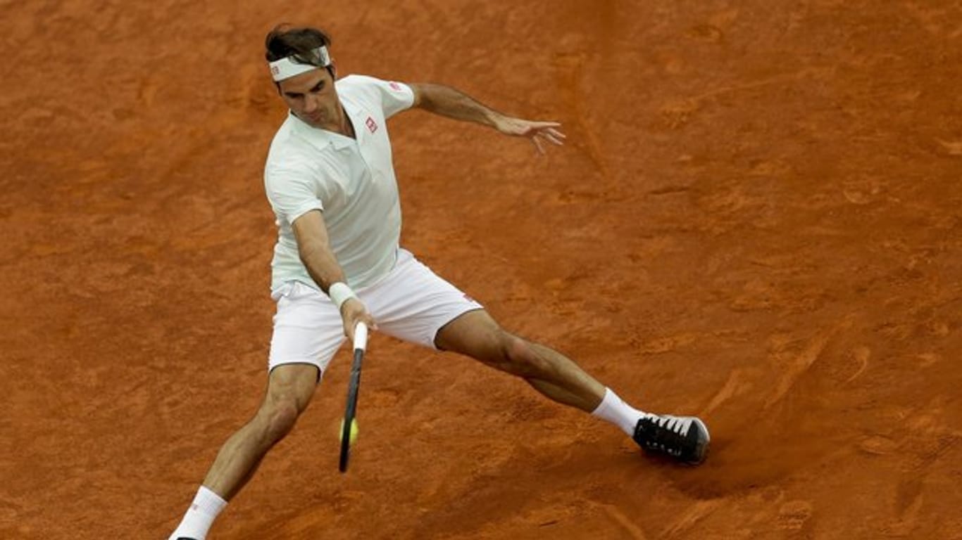 Roger Federer spielte erstmals seit drei Jahren wieder auf Sand.