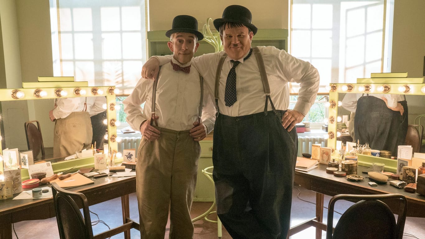 Steve Coogan (links) als Stan Laurel und John C Reilly als Oliver Hardy: Der Film "Stan & Ollie" kommt am 9. Mai 2019 in die deutschen Kinos.