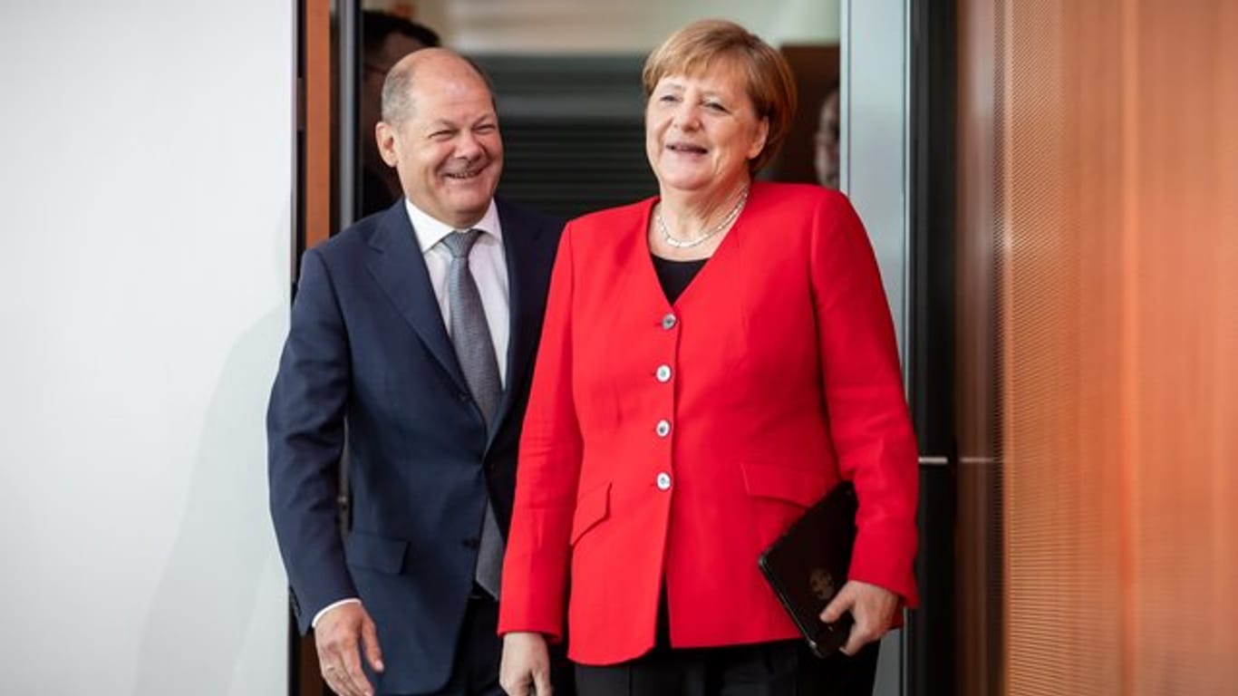 Kanzlerin Angela Merkel und Finanzminister Olaf Scholz: Offenbar gibt es bald eine Einigung zur Grundsteuer.