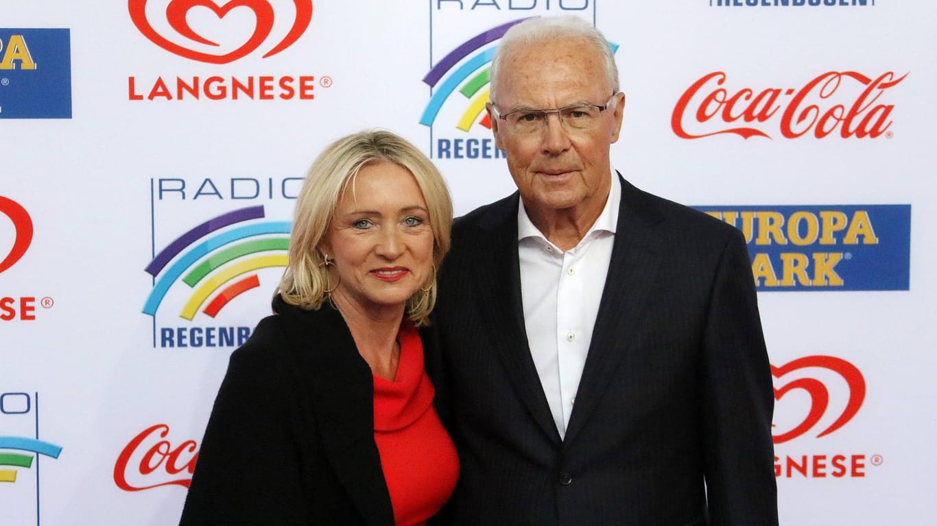 Franz Beckenbauer mit Ehefrau Heidi: Das Paar ist seit 2006 verheiratet.