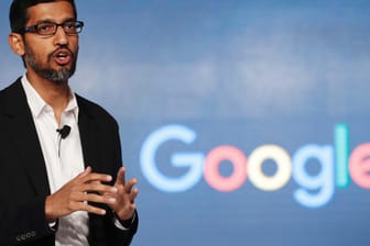 Sundar Pichai: Der Google-Chef spricht auf der Entwicklerkonferenz I/O.