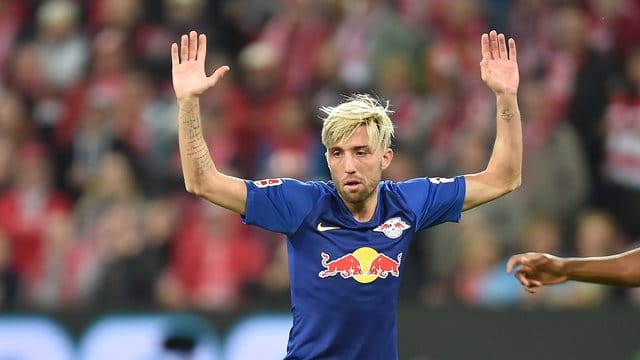 Kann in das Spiel gegen den FC Bayern München nicht eingreffen: RB Leipzigs Kevin Kampl. Kann in das Spiel gegen den FC Bayern München nicht eingreffen: RB Leipzigs Kevin Kampl.