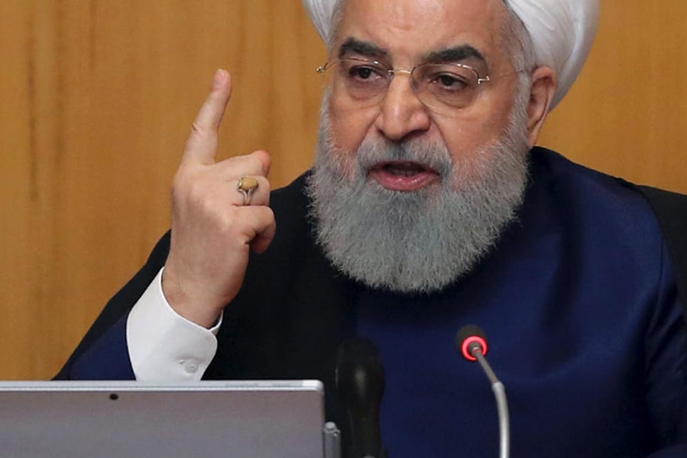 Irans Präsident Hassan Ruhani: Iran werde sich werde bald womöglich das Atomprogramm des Landes wieder ausweiten, kündigte er an.