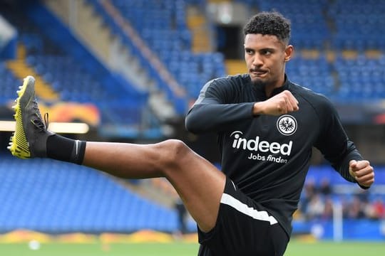 Sebastien Haller beim Abschlusstraining an der Stamford Bridge.